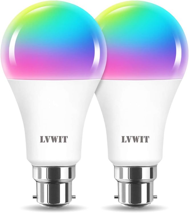Picture of 14W Smart Bulb B22 A70 Smart Life Bulb 100 Watt Equivalent High 1521LM Dimmed Smart Light Bulb B22 Compatible with Alexa Echo Tuya and Google Pack of 2 [Energy Class E]