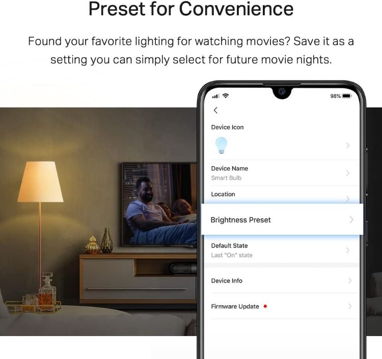 Picture of L510E (2-Pack) E27 Smart Bulb, Alexa Light Bulb, WiFi Smart Light Bulb, Dimmable, 8.3W (60W), Schedule & Timer, Away Mode, Energy Saving, Preset for Convenience, Voice Control with Alexa & Google