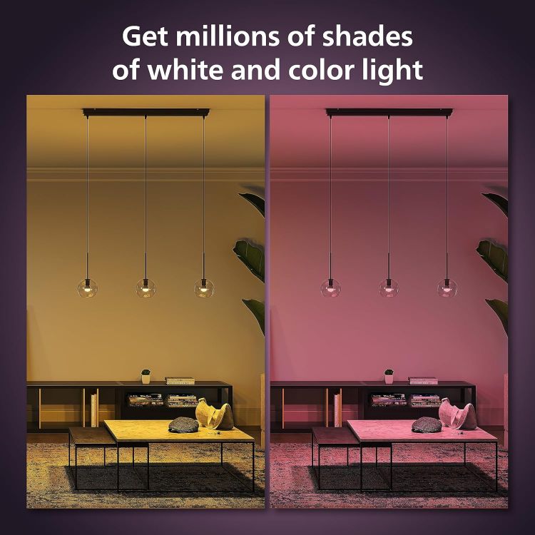 Picture of White and Colour Ambiance Luster Smart LED Light Bulb 1 Pack [E14 Edison Screw] for Indoor Home Lighting, Livingroom, Bedroom