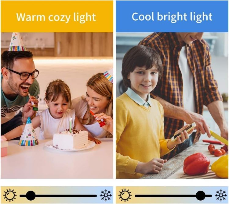 Picture of WiFi Colour Changing Smart Light Bulbs, Works with Amazon Alexa, Tuya and Google Home (E27 3 Pack) [Energy Class A]
