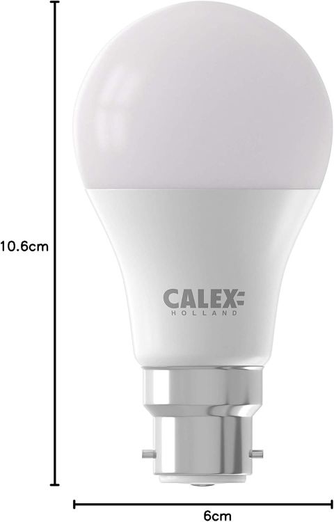 Picture of Smart LED Bulb Bayonet B22, WiFi LED A60 Bulb, Warm White Light, App and Works with Amazon Alexa and Google Home, 9.4W [Energy Class F]