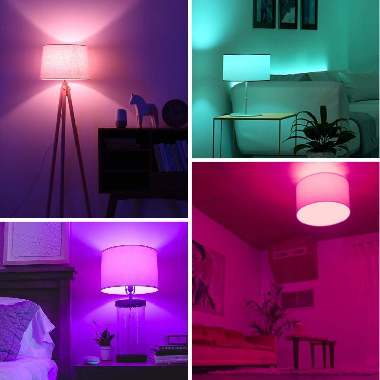 Picture of Alexa Smart 5W E14 Candle LED Bulb Dimmed C37 Tuya WiFi Bulb Smart Life 470Lm Replace 40 Watt Alexa Echo Light Bulb Colour Changing RGB Bulb E14 Google Assistant Bulbs (2 Pack)