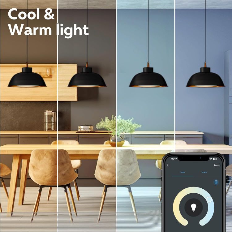 Picture of Smart Filament Bulb B22 Bayonet WiFi LED A60 Bulb Warm White Light Gold App and Works with Amazon Alexa and Google Home 7W [Energy Class E]