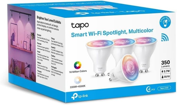 Picture of L630 2-Pack Smart Bulb Alexa Light Bulb Smart Light Bulb Spotlight GU10 Lamp Base 16 Million Colours White Tunable High Lumen & Dimmable Remote Control Voice Control with Alexa & Google