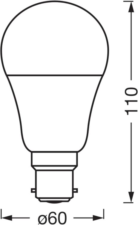 Picture of SMART+ RGBW B22d LED Lamp with Matte Over WiFi Specially Developed for Alexa Easy Setup by Click 60 W Replacement Warm White to Cool White (2700-6500 K) 16 Million RGB Colours Pack of 1