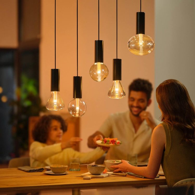 Picture of Ellipse White and Colour Ambiance LED Smart Light Bulb [E27 Edison Screw] for Indoor Home Lighting Bedroom Livingroom and Dining [Energy Class G]