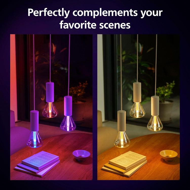 Picture of Lightguide Triangle Smart Bulb White and Color Light Bluetooth Compatible Voice Control with Alexa Apple Home & Google Assistant [Energy Class G]