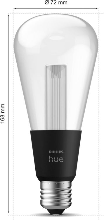Picture of Lightguide ST70 Edison Smart Bulb White and Color Light Bluetooth Compatible Voice Control with Alexa Apple Home & Google Assistant [Energy Class G]