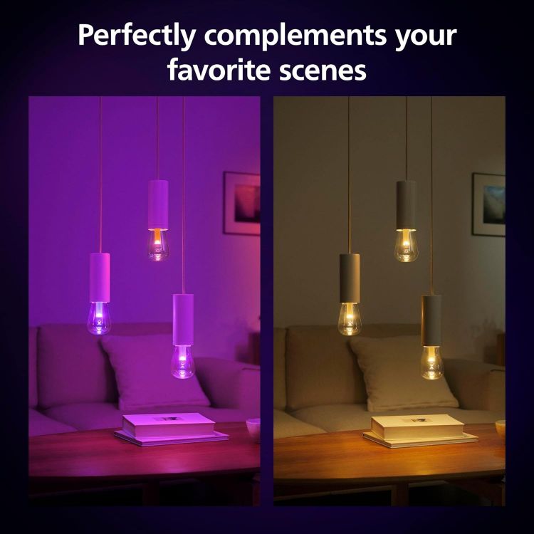 Picture of Lightguide ST70 Edison Smart Bulb White and Color Light Bluetooth Compatible Voice Control with Alexa Apple Home & Google Assistant [Energy Class G]