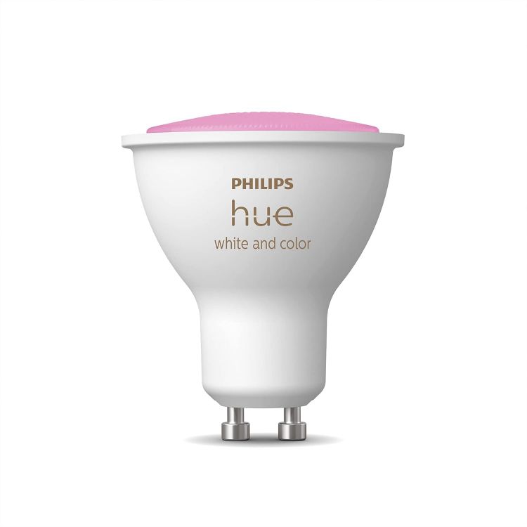 Picture of New White and Colour Ambiance Smart Light [GU10 Spot] with Bluetooth Works with Alexa Google Assistant and Apple HomeKit for Home Indoor Lighting for Livingroom Lounge