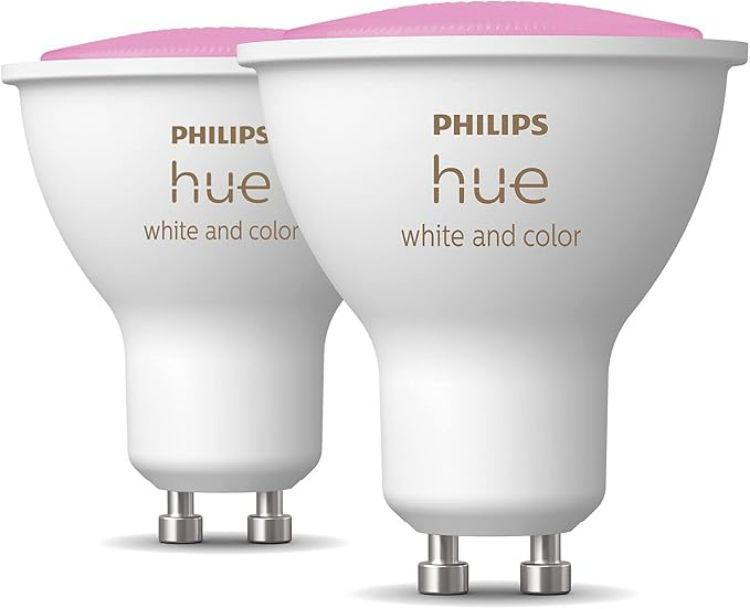 Picture of White and Colour Ambiance Smart Light 2 Pack [GU10 Spot] with Bluetooth Works with Alexa Google Assistant and Apple HomeKit
