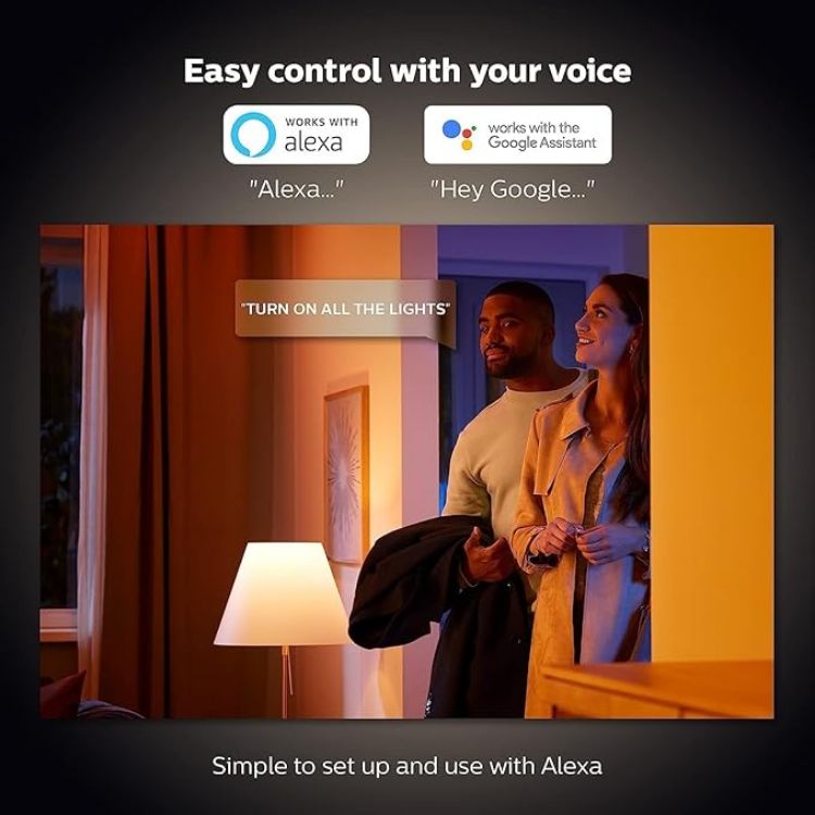 Picture of White and Colour Ambiance Smart Light 2 Pack [GU10 Spot] with Bluetooth Works with Alexa Google Assistant and Apple HomeKit