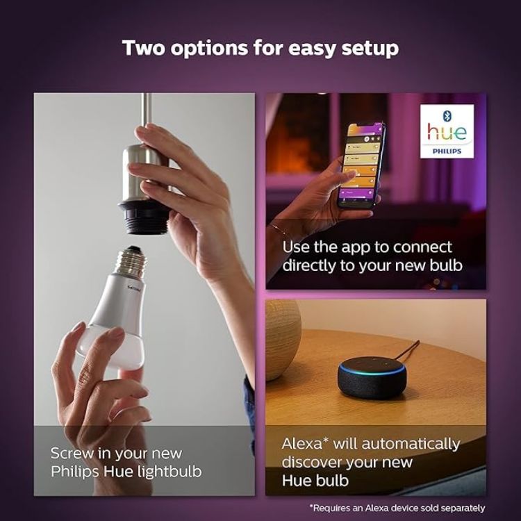 Picture of White and Colour Ambiance Smart Light 2 Pack [GU10 Spot] with Bluetooth Works with Alexa Google Assistant and Apple HomeKit