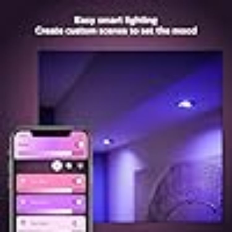 Picture of White and Colour Ambiance Smart Light 2 Pack [GU10 Spot] with Bluetooth Works with Alexa Google Assistant and Apple HomeKit