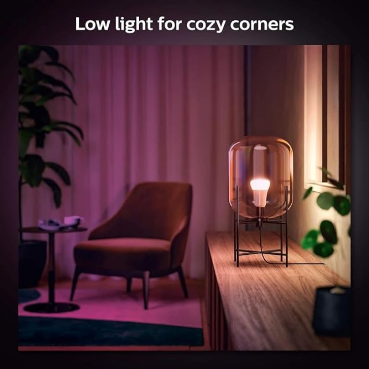 Picture of New White and Colour Ambiance Smart Light Bulb 4 Pack 60W - 800 Lumen [E27 Edison Screw] with Bluetooth. Works with Alexa, Google Assistant and Apple Homekit