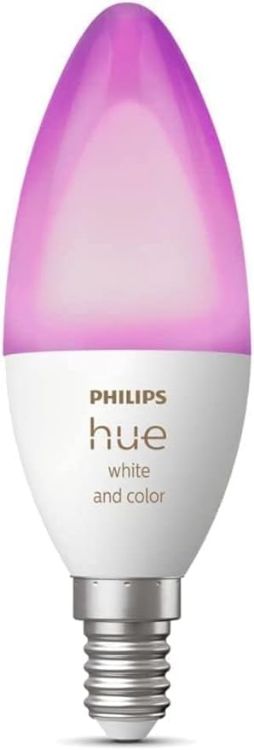 Picture of  White and Colour Ambiance Smart Light Bulb [E14 Small Edison Screw] with Bluetooth. Works with Alexa, Google Assistant and Apple Homekit