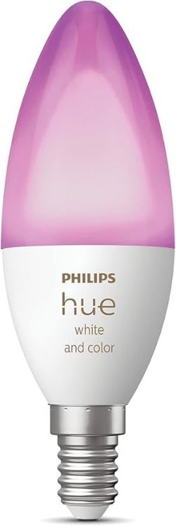Picture of  White and Colour Ambiance Smart Light Bulb [E14 Small Edison Screw] with Bluetooth. Works with Alexa, Google Assistant and Apple Homekit