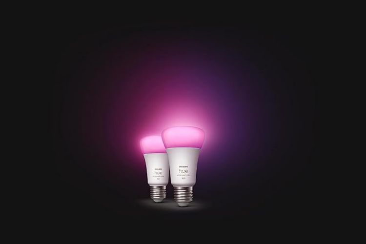Picture of  White and Colour Ambiance Smart Light Bulb 2 Pack 60W - 800 Lumen [E27 Edison Screw] with Bluetooth. Works with Alexa, Google Assistant and Apple Homekit