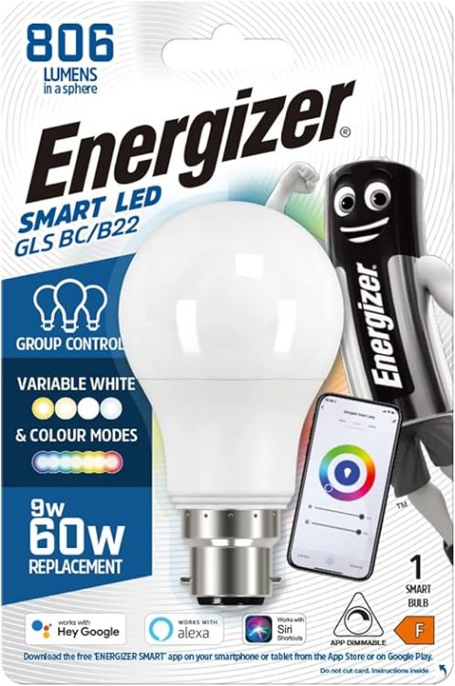 Picture of B22 Smart Colour Changing LED Bulb 8.5W 806lm GLS Alexa Compatible