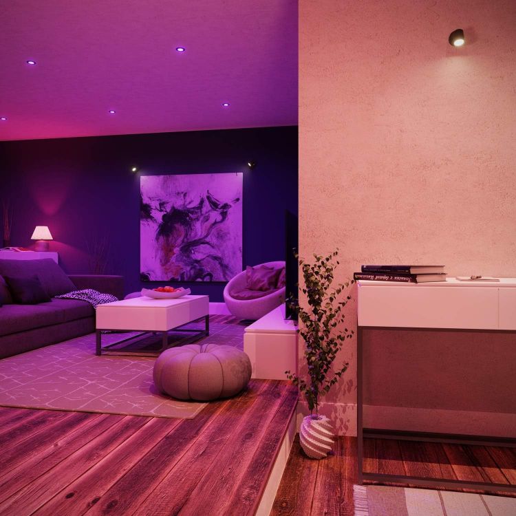 Picture of E27 LED RGB Bulb R80 Warm White - Cool White (2700-6300 K) 9.9W 950lm Smart Home WLAN Alexa Matt [Energy Class F]