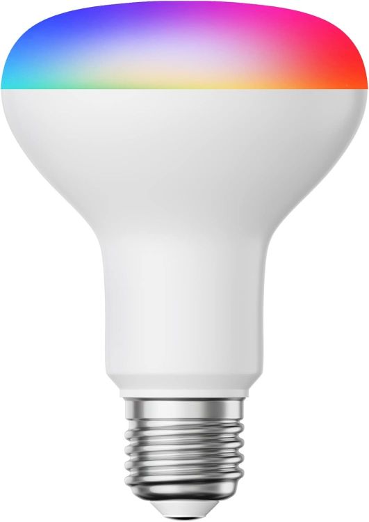 Picture of E27 LED RGB Bulb R80 Warm White - Cool White (2700-6300 K) 9.9W 950lm Smart Home WLAN Alexa Matt [Energy Class F]