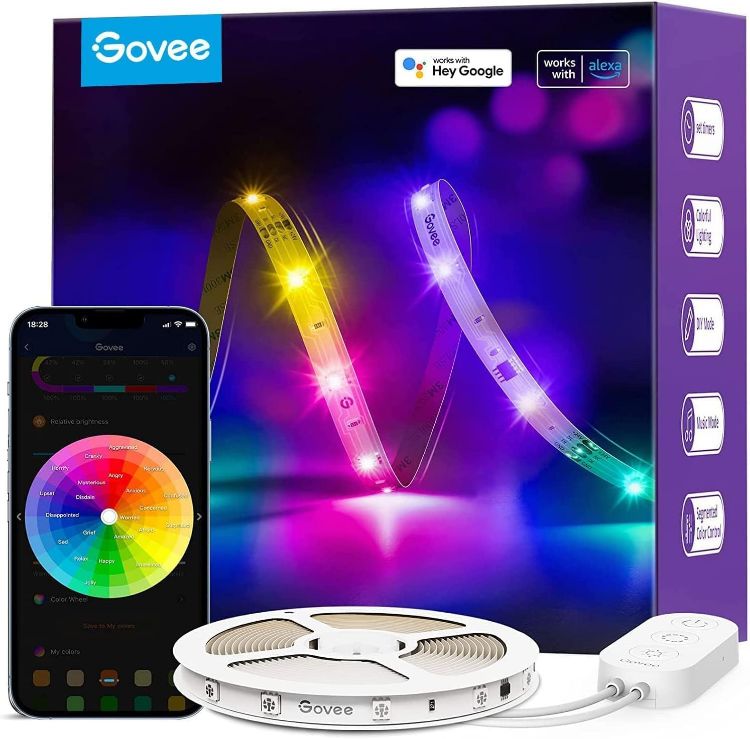 Picture of RGBWW Smart Bulb B22 2 Pack and RGBIC LED Strip Light 5m Bundle