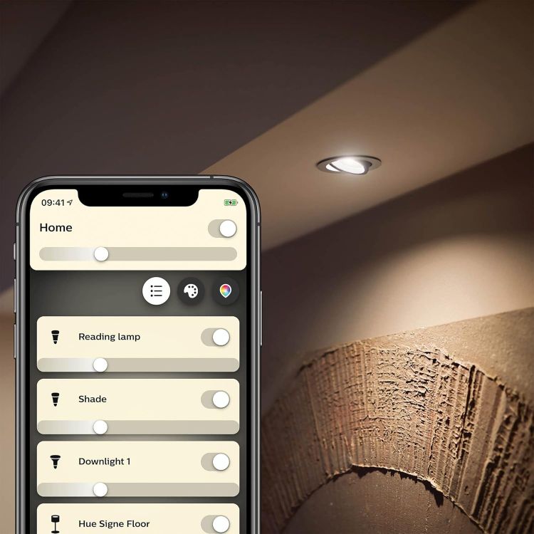 Picture of Tap Dial Switch [White] Easy Smart Lighting Control Indoor Home Lighting Automation & New White Smart LED Light Bulb 2 Pack [GU10 Spot] with Bluetooth Works with Smart Home Assistants