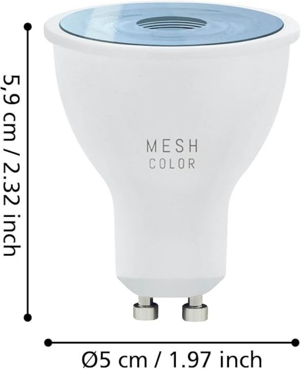 Picture of  Connect.z Smart Home GU10 LED Light Bulb, ZigBee Lightbulb, app and Voice Control, dimmable, RGB, White tunable Light (Warm – Cool White), 345 Lumen, 5 watt [Energy Class G]
