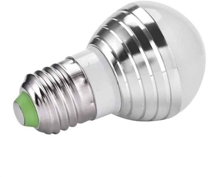 Picture of Smart Led Light Bulb, E27 3W RGB Wireless Smart Bulb 16 Colors Changing Daylight White LED Candle Night Light Lamp Bulb with Remote Control