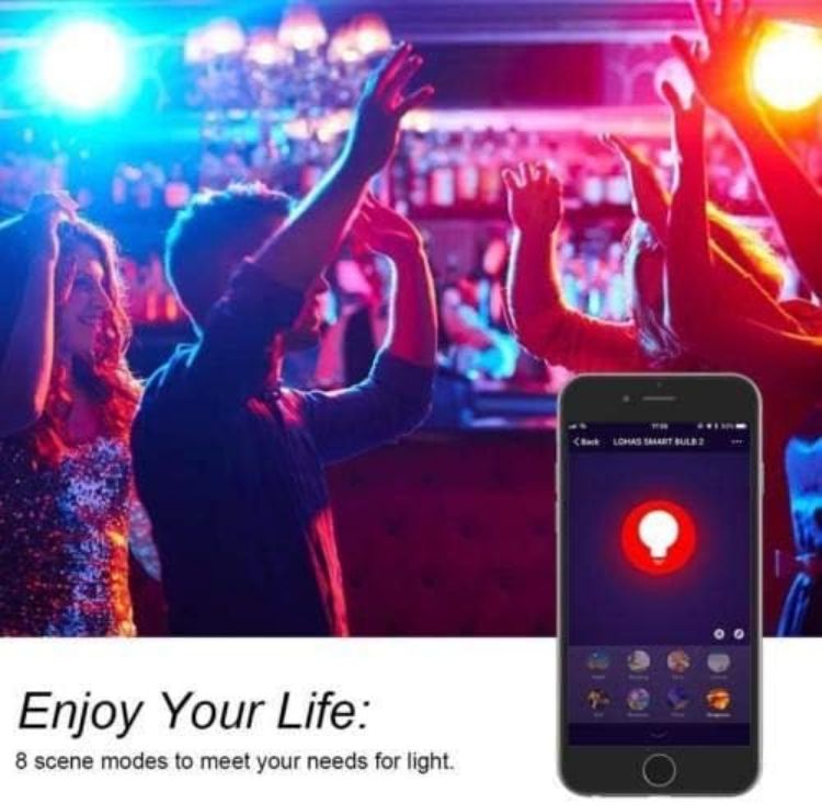 Picture of Energizer Smart WiFi GU10 5W Colour Changing LED Bulbs All Whites 400LM Dimmable Smart Light 2 Pack