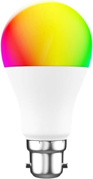 Picture of Smart WiFi Light LED RGB Color Changing Dimmable B22 Bulb Compatible with Alexa, Google Home Assistant, App Remote Control, White, R4554