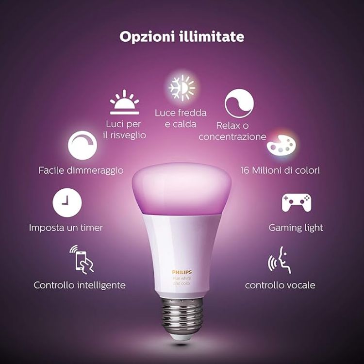 Picture of White & Colour Ambiance Smart Light Bulb Triple Pack LED [E27] with Bluetooth - 1100 Lumen. Works with Alexa, Google Nest, Apple Homekit.