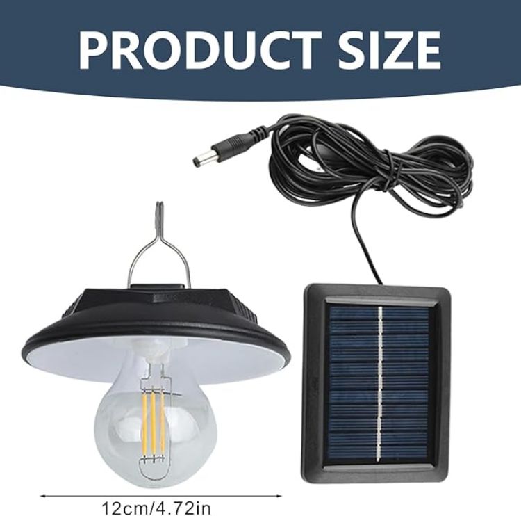 Picture of Solar Shed Light Waterproof Outdoor Wall Light Vintage Filament Motion Sensor