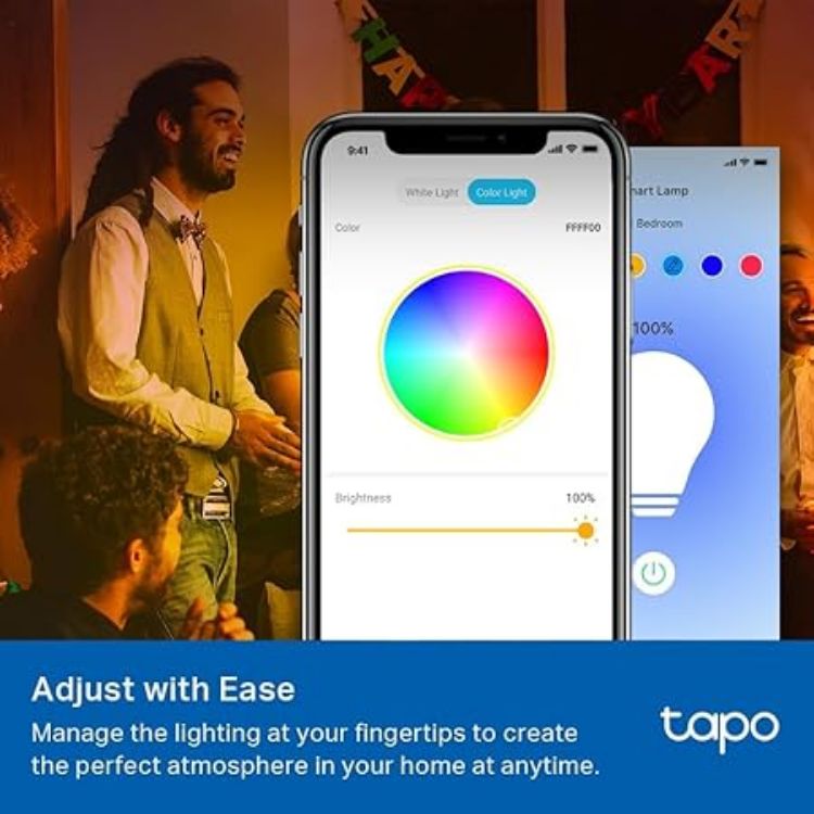 Picture of Echo Pop | Charcoal + Tapo L530EA Smart Light Bulb (E27), Works with Alexa - Smart Home Starter Kit, with Alexa+ Early Access