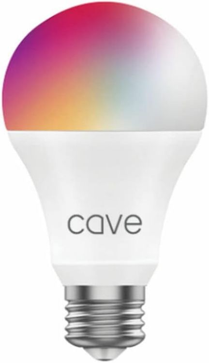 Picture of Cave E27 Smart Lightbulb | LED Low Energy | Up to 15 Years Life Expectancy | Controlled Via the Cave App | 16 Million Colours |Remote On/Off and Scheduling | VHS-007-E27 | Designed in the UK [Energy Class A+]
