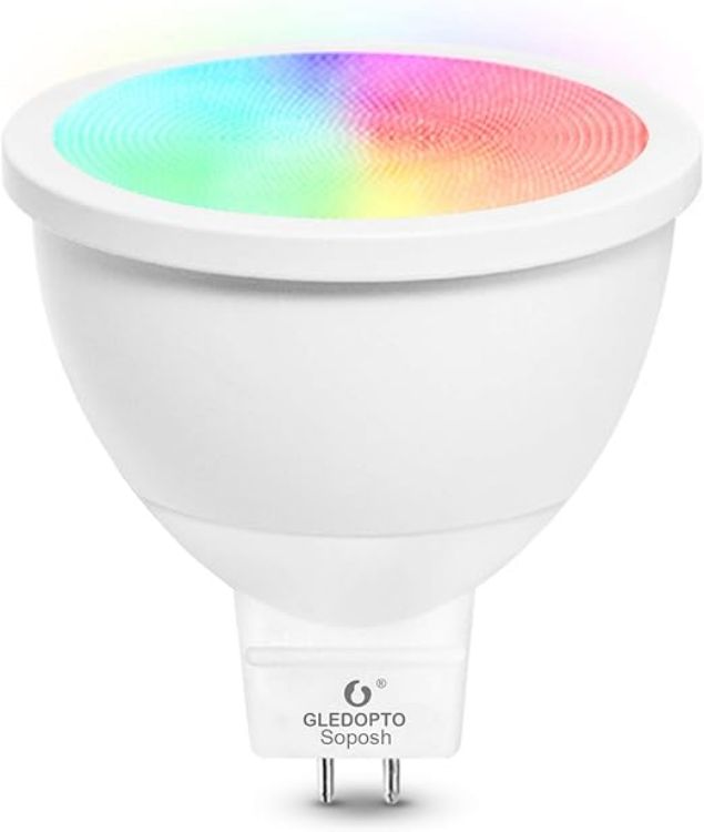 Picture of TANSHOP Zigbee Bulb MR16 GU5.3 LED Smart Bulb-4W zigbee Dimmable Bulb DC 12V Low Voltage RGBCCT Spotlight Bean Angle 120° [Energy Class E]