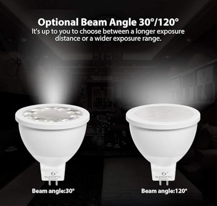 Picture of TANSHOP Zigbee Bulb MR16 GU5.3 LED Smart Bulb-4W zigbee Dimmable Bulb DC 12V Low Voltage RGBCCT Spotlight Bean Angle 120° [Energy Class E]