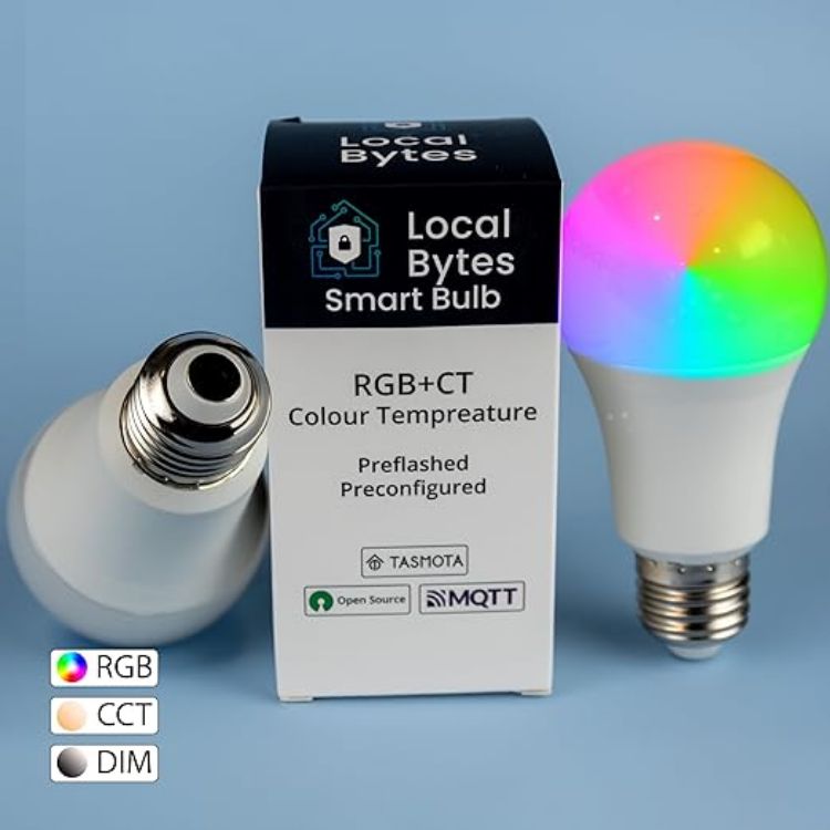 Picture of Smart Bulb E27 9W RGB+CT Tasmota Preflashed Smart LED Bulb