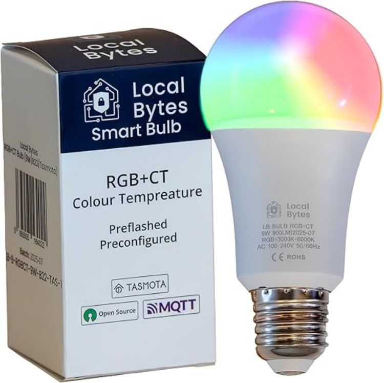 Picture of Smart Bulb E27 9W RGB+CT Tasmota Preflashed Smart LED Bulb