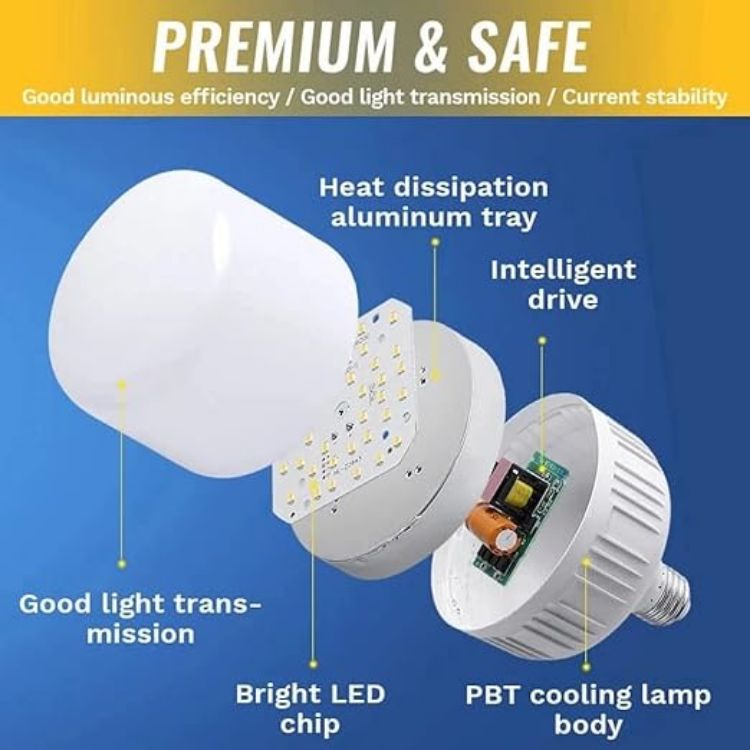 Picture of Motion Sensor Bulb LED Light, E27 Radar Ambient Instant On, No Switch, PIR 5W 9W, Security Lighting-Bulb Light Lamp,Auto ON/Off Indoor/Outdoor Lighting Lamp-5w,2 Count (Pack of 1)