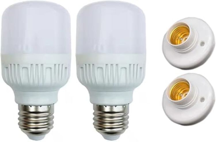 Picture of Motion Sensor Bulb LED Light, E27 Radar Ambient Instant On, No Switch, PIR 5W 9W, Security Lighting-Bulb Light Lamp,Auto ON/Off Indoor/Outdoor Lighting Lamp-5w,2 Count (Pack of 1)