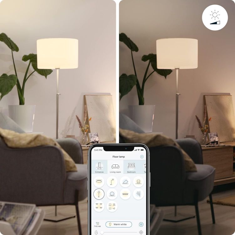 Picture of Tunable White E27 Edison Screw Smart WiFi Frosted LED Light Bulb 60W Equivalent Compatible with Alexa Google Assistant and Apple HomeKit