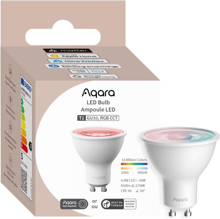 Picture of New White Smart Light Bulb Luster 2 Pack E14 Small Edison Screw with Bluetooth Compatible with Alexa Google Assistant and Apple HomeKit