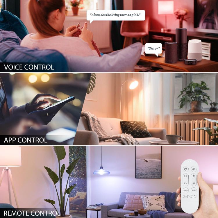 Picture of Smart E27 ST64 Filament LED Bulb Dimmable 6.3W 470LM Compatible with Alexa Google Home Tuya