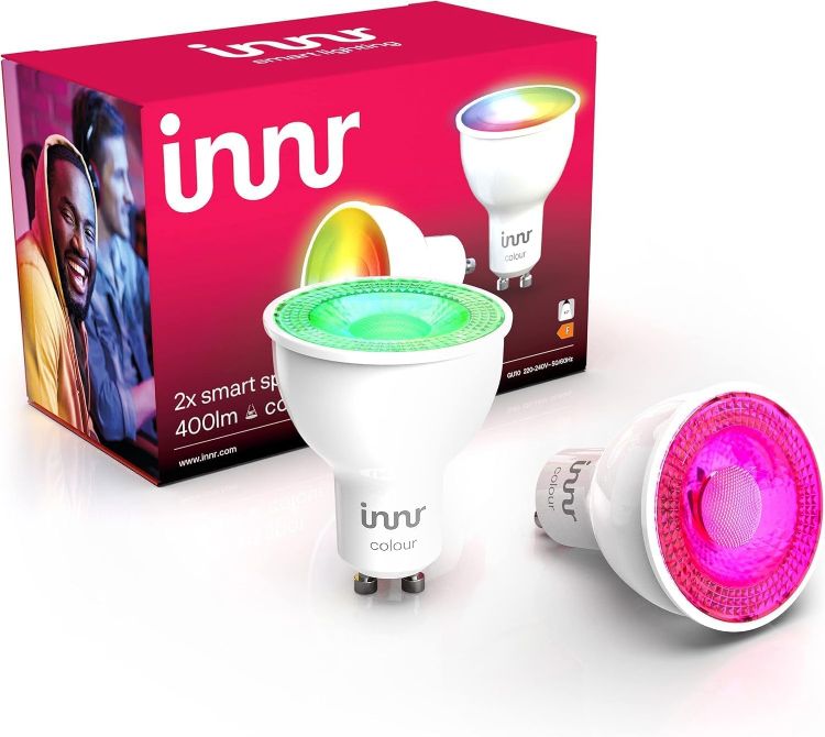 Picture of Zigbee GU10 Smart Bulb White and Colour Dimmable 400 Lumen Works with Hue and Alexa 2 Pack