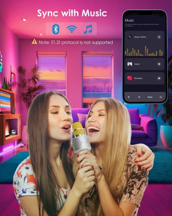 Picture of MR16 Smart LED Light Bulb RGBCW Colour Changing WiFi Bluetooth Alexa Google Assistant Music Sync 2 Pack Energy Class E
