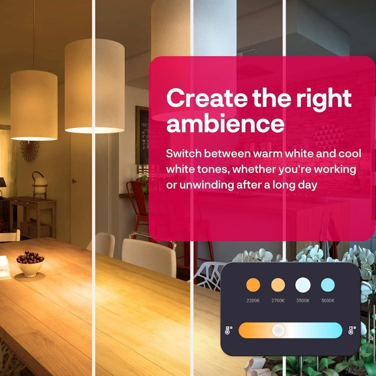Picture of Zigbee E14 Smart Bulb Warm White to Cool White Dimmable LED Candle Works with Hue Alexa 2 Pack