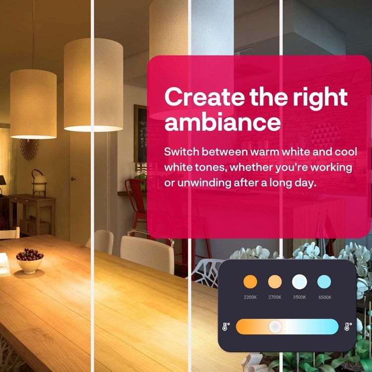 Picture of Zigbee E14 Smart Bulb Warm White to Cool White Mini Globe Dimmable Works with Hue Alexa 2 Pack