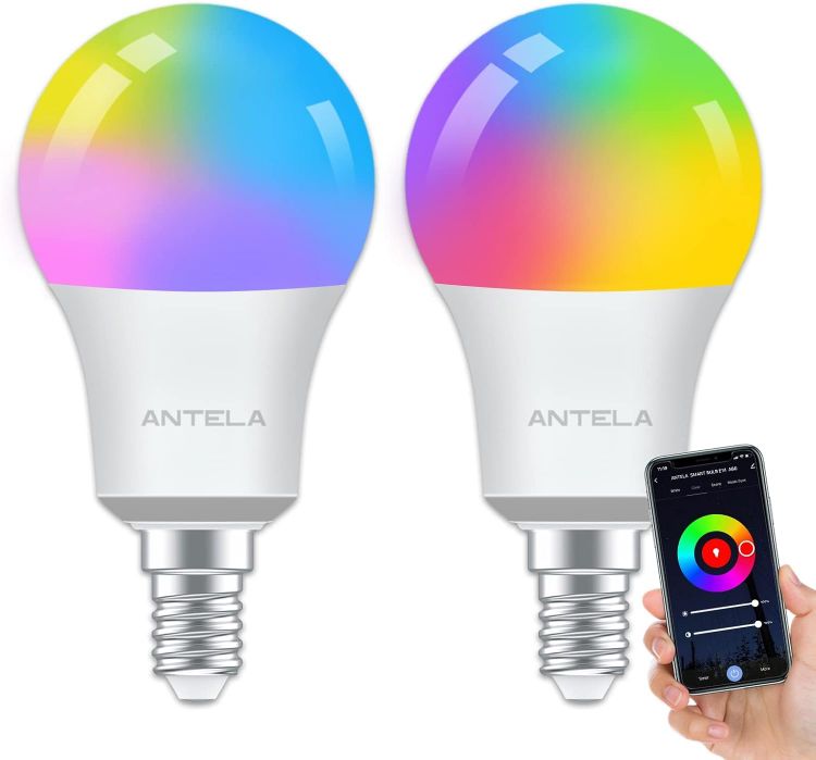 Picture of Smart E14 Alexa Light Bulb A60 7W 806LM RGB Dimmable Smart Life 2 Pack