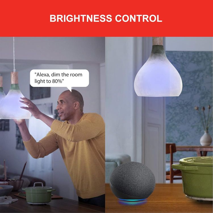 Picture of Smart WiFi B22 Multicolor Bulb 7.8W 806LM Dimmable Alexa Google Home 4 Pack